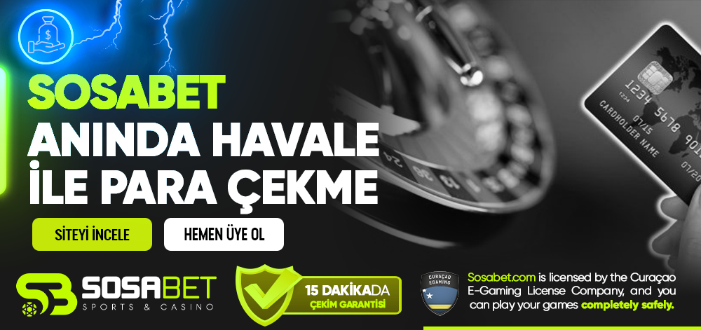 Sosabet Anında Havale ile Para Çekme